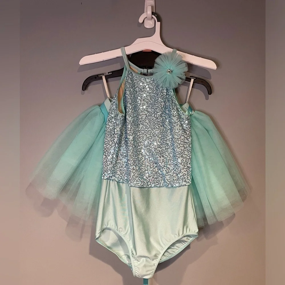 Girls 3 piece Dance Costume Fly Me To The Moon Size LC Jazz Tap Ballet Lyrical